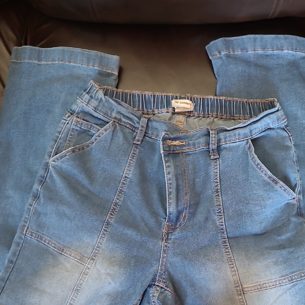 Women's Blue Wide Leg Jeans